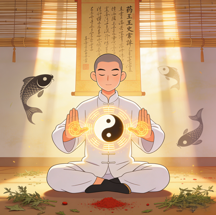 如何将健康祛百病符与太极、八段锦等道家养生功法结合使用，效果是否会更好？